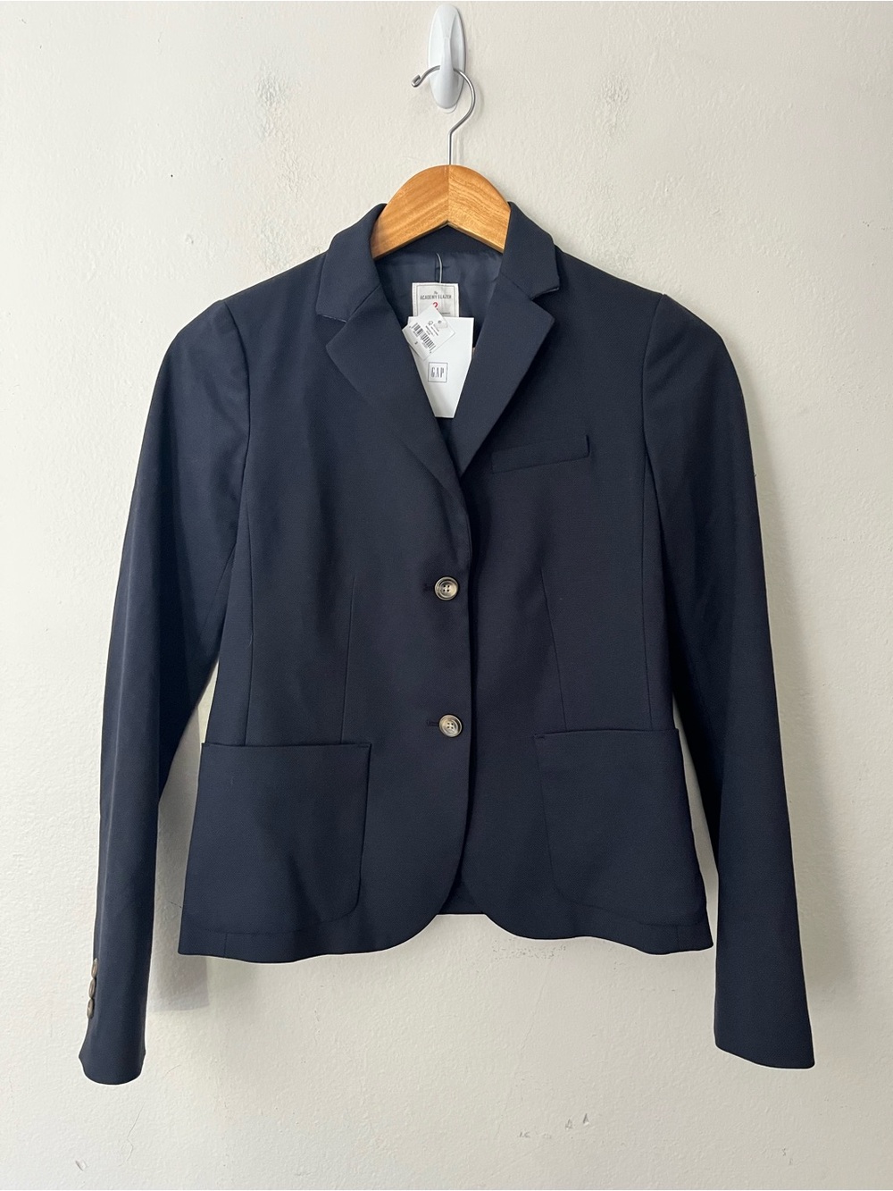 NWT GAP The Academy Blazer Navy Blue Women's Sz 2